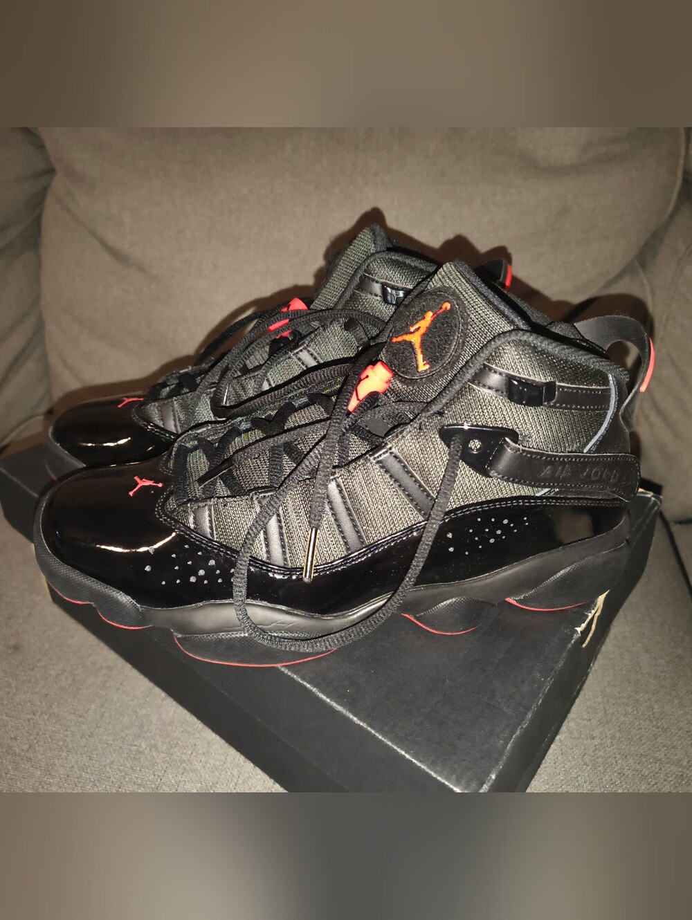 Nike Air Jordan 6 Rings Black/Red – Men’s Size 9